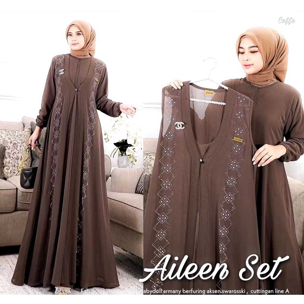 GAMIS ONE SET OUTHER SECRETLY // Gamora HQ Premium Aileen Muslimah Clothes Set