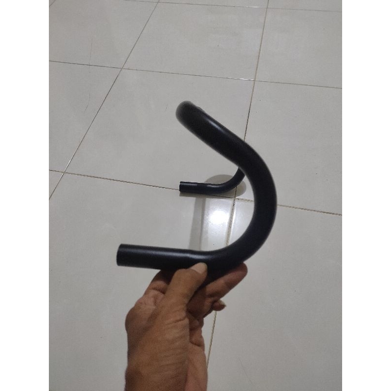 เหล็กมาตรฐาน 25.4 INTER สีดําเงิน fixie dropbar racing handle