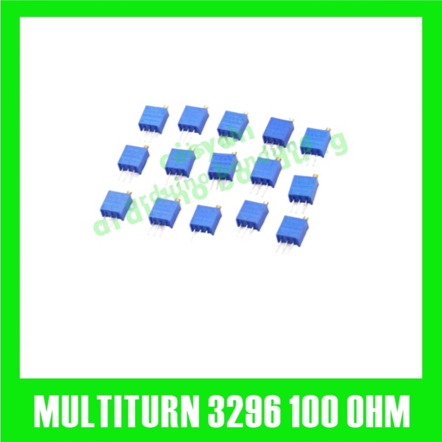 POTENSIOMETER 100 OHM POCENTIOMETER POTENSIO TRIMPOT MULTITURN VR 3296