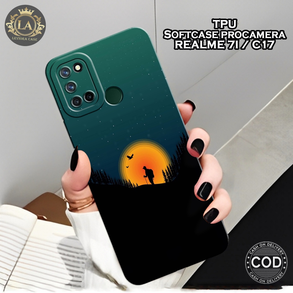 เคส HP Realme 7i / Realme C17 - เคส Leviora - เคส Moon Fashion - Realme 7i / Realme C17 Softcase - เ