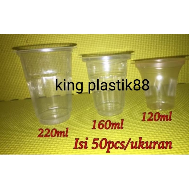 เนื้อหา 50 ชิ้น 220 มล. 160 มล. 120 มล. ถ้วยพลาสติกใสไอศกรีมขนาดอควา