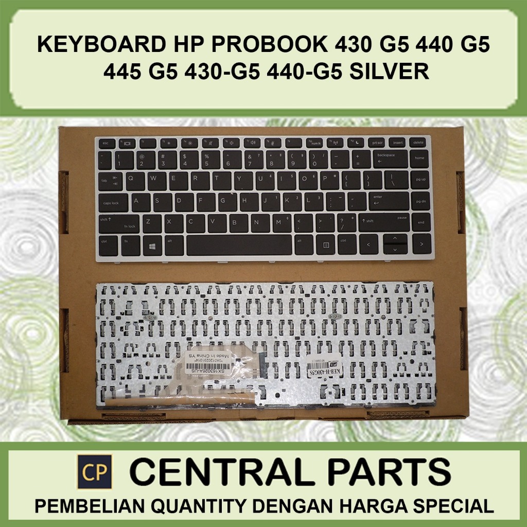 คีย์บอร์ดสีเงิน HP Probook 430 G5 440 G5 445 G5 440-G5 430-G5