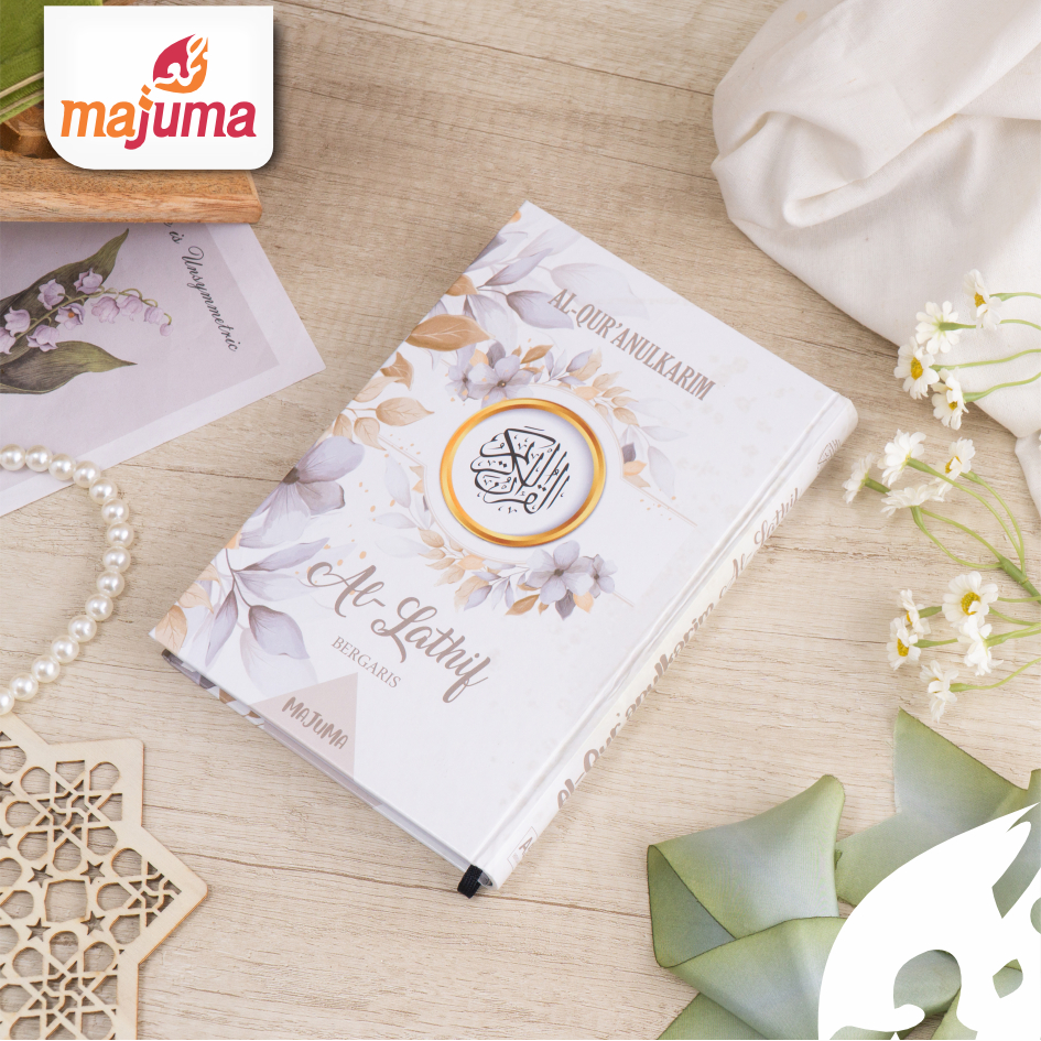 Majuma Al-Lathif Al-quran พร้อมการเขียนขนาดใหญ่โดยไม่ต้องแปลอัลกุรอานสําหรับผู้สูงอายุ A5 ระเบิดเรียงราย