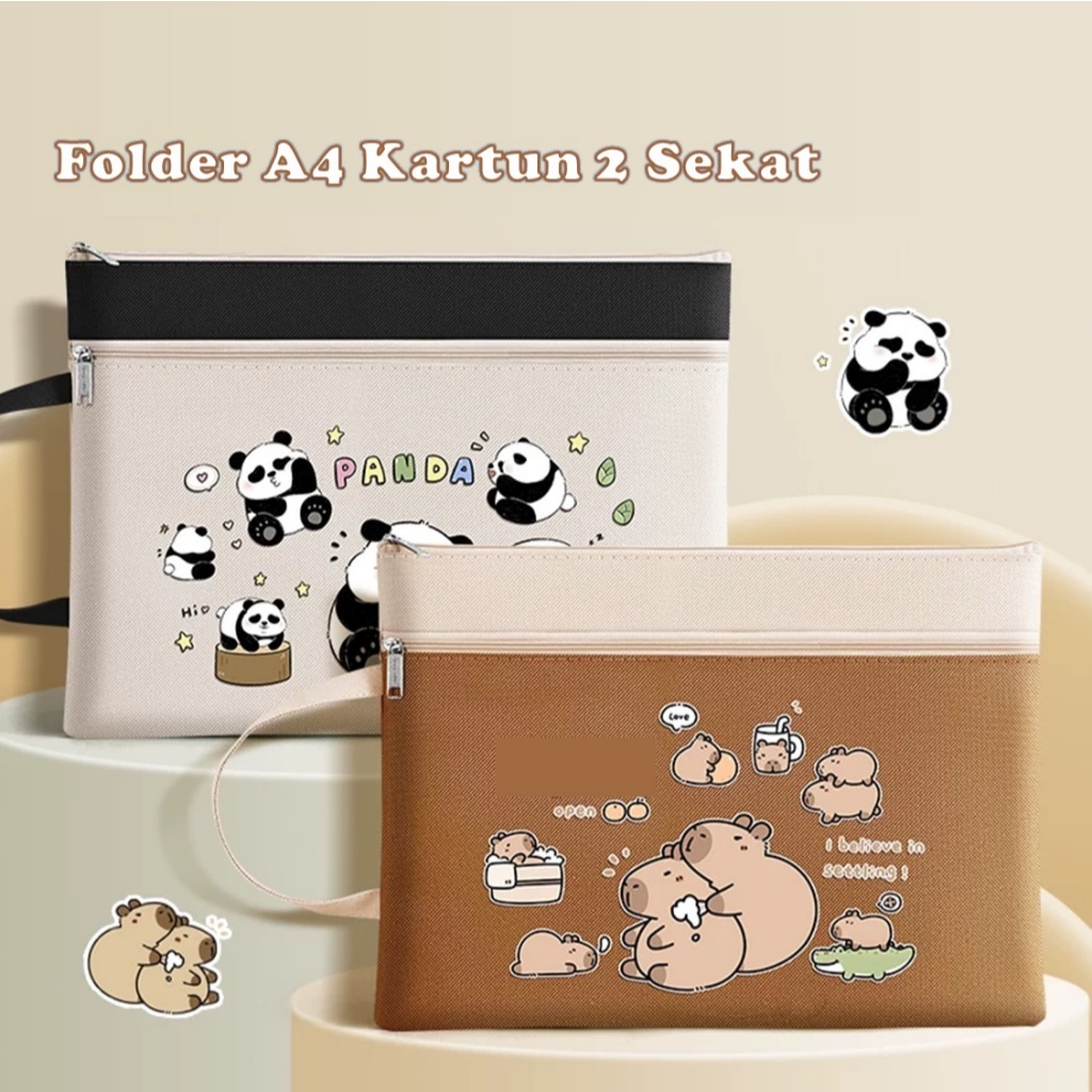 A4 FILE PLACE พร้อม 2 คัน MOTIFS / A4 FILE FOLDER / STATIONERY PLACE