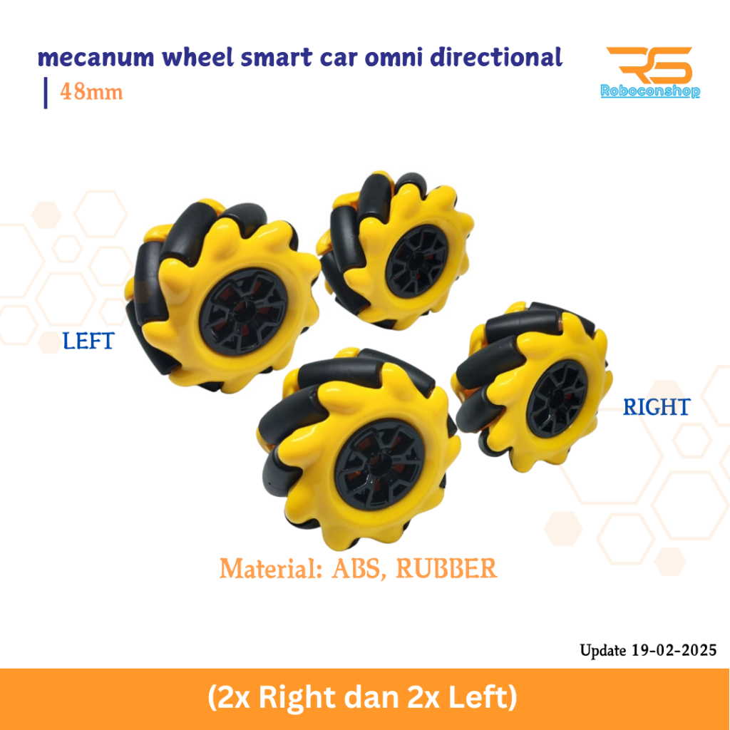 MECANUM WHEEL OMNI-DIRECTIONAL OMNI ล้อ 48MM/60MM/80MM/96MM SMART CAR