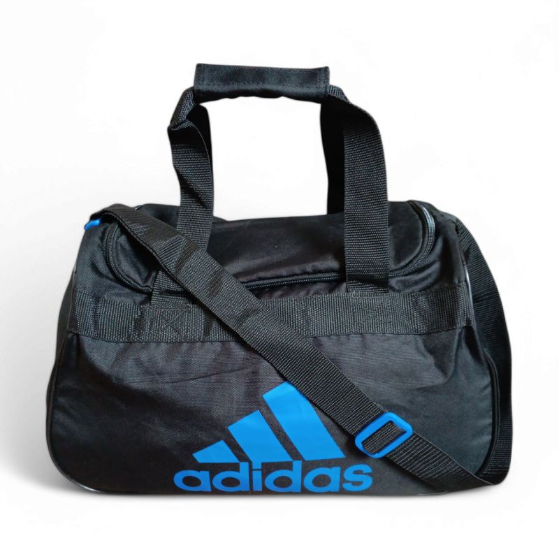 Dufle Bag กระเป๋า Adidas Duffle 21L สีดํา-น้ําเงิน ของแท้ 100%