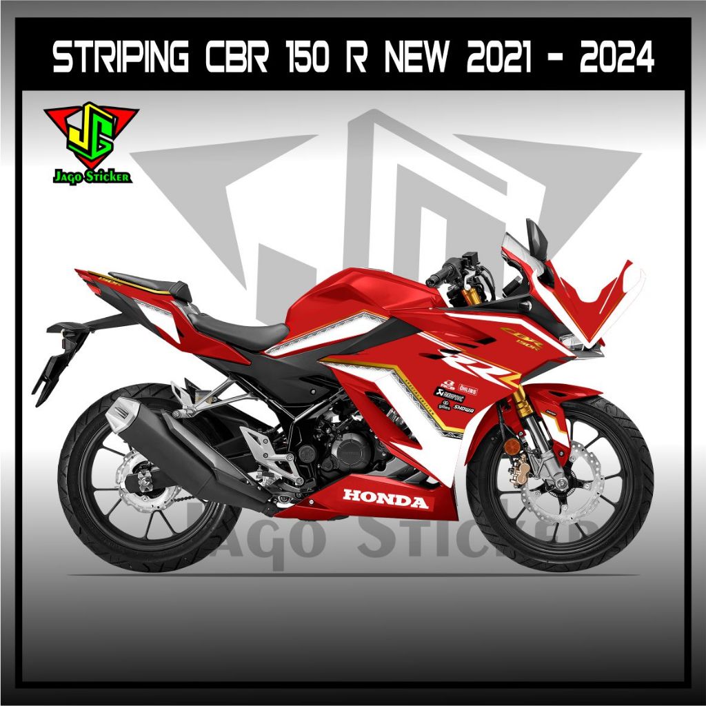 Honda Striker CBR 150 R ใหม่ 2021-2024 GRAPHIC LIST / สติ๊กเกอร์ LIST HONDA CBR 150 R / สติ๊กเกอร์ D