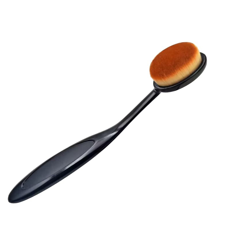 [COMELA] FOUNDATION BRUSH OVAL FOUNDATION BRUSH HANDLE BRUSH PORTABLE MAKEUP BLUSH BRUSH FOUNDATION 