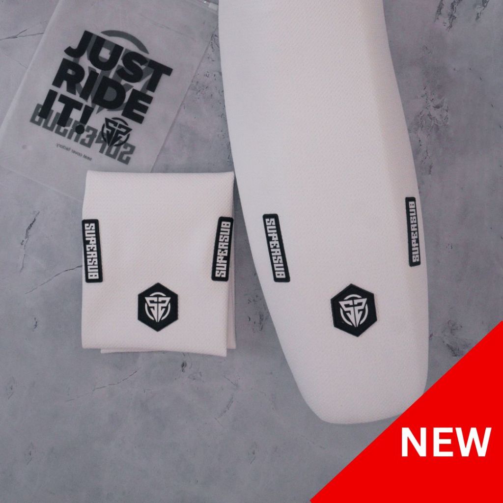 Supersub Aerogrip Crf150 Wr155 Yz Klx Dtracker Gordon Anti-Seepage Plain White - Supermoto