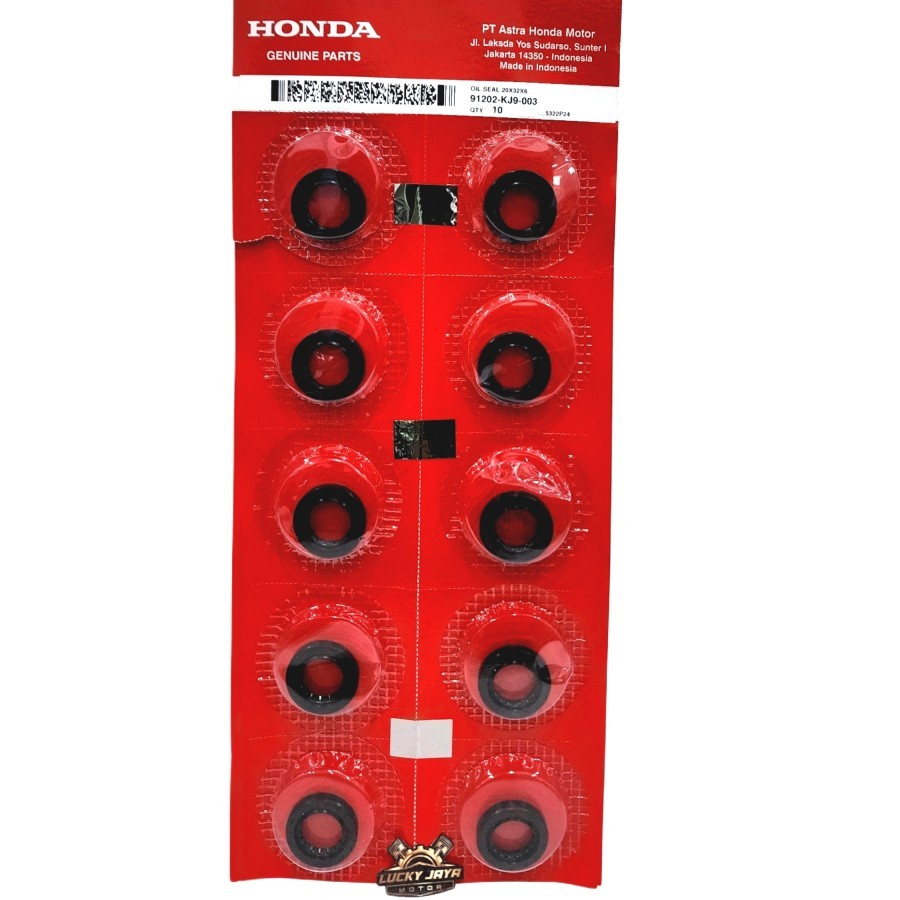 ซีลน้ํามันเพลารอกรอกเพลา Vario 110 Beat Spacy Scoopy คาร์บูเรเตอร์ 20x32x6 91202-KJ9-003 Original AM