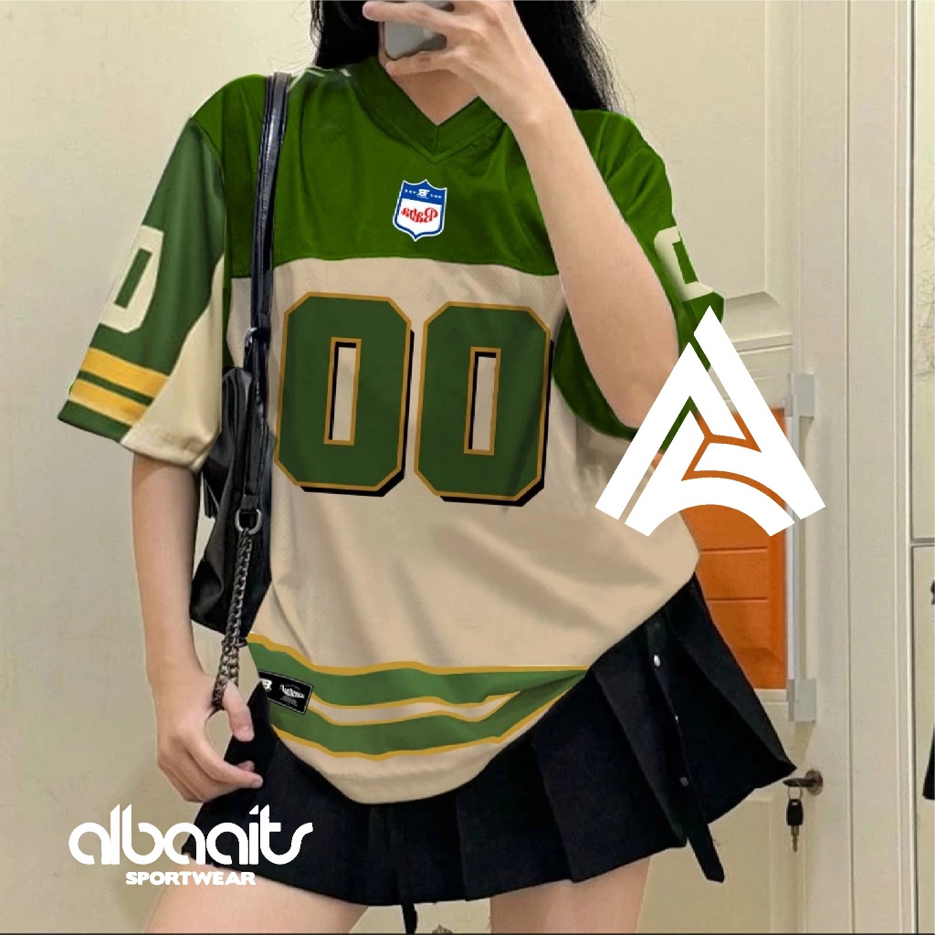 Vintage Number 00 Jersey Boxy Premium Jersey Ray แต่งงาน 00 Streetwear Oversize / Boxy Fit / Retro V