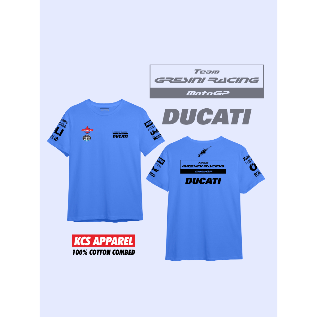 เสื้อยืดฟรี racing motogp เสื้อยืดพรีเมียม เครื่องแต่งกาย kcs