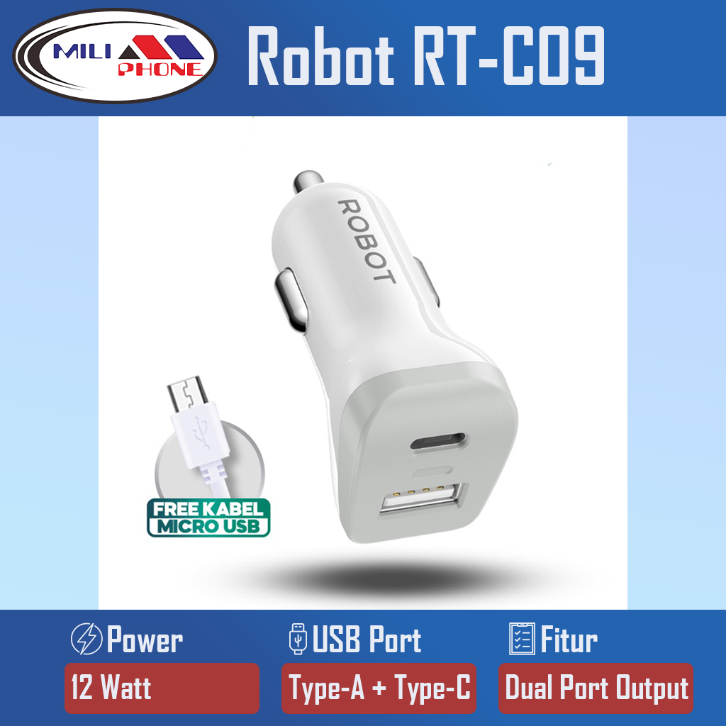 ROBOT CAR CHARGER RT-C09 12W ต้นฉบับ