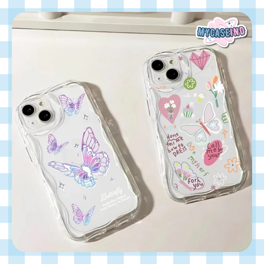 เคสผีเสื้อหยิก 3D oppo a76 a96 4g a57 2022 f11 reno 4f 5f 5 6 4g 7