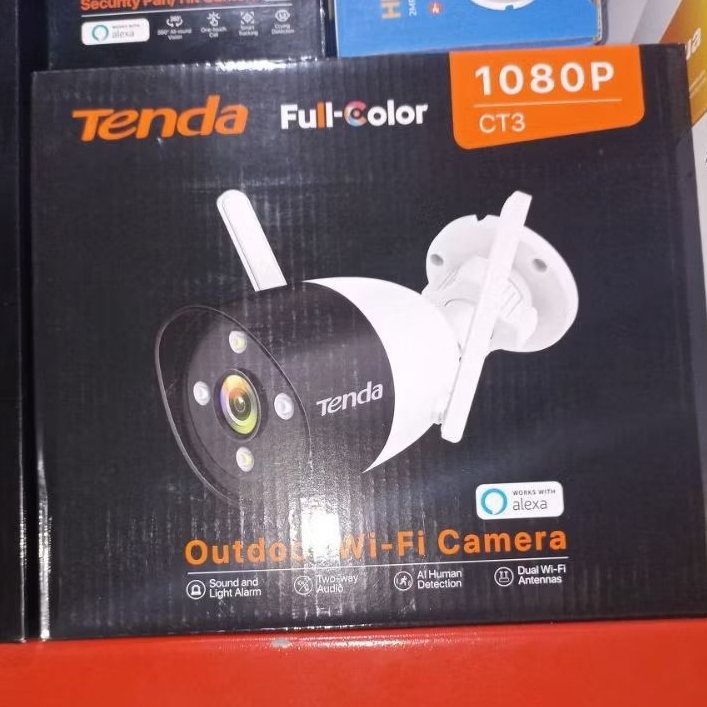 Tenda CT3 1080P กล้องวงจรปิด 2MP กล้องไร้สายอัจฉริยะกลางแจ้ง