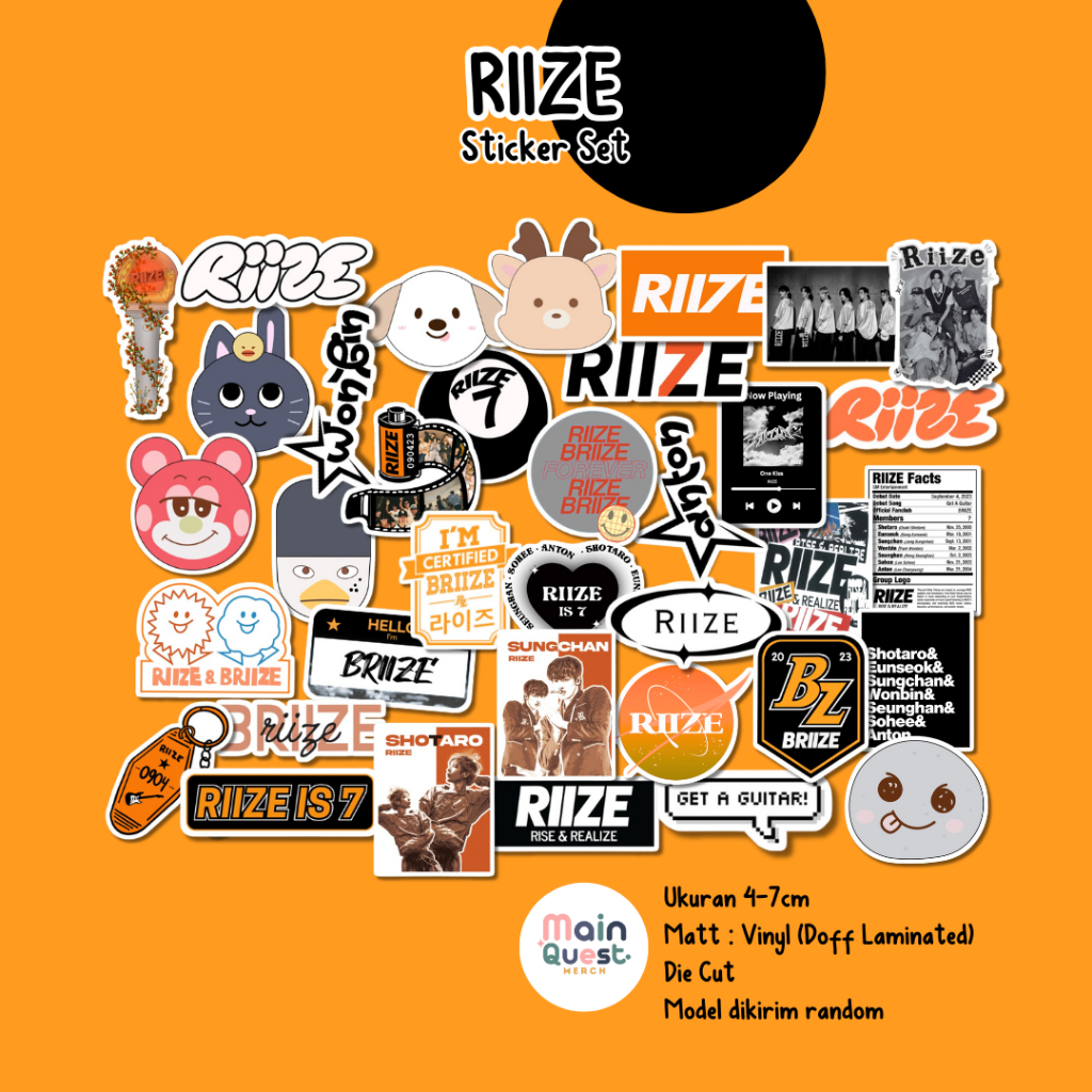 สติ๊กเกอร์ Riize | สติ๊กเกอร์ความงาม / สติ๊กเกอร์ Tumblr / สติ๊กเกอร์แล็ปท็อป / สติ๊กเกอร์กันน้ํา / 