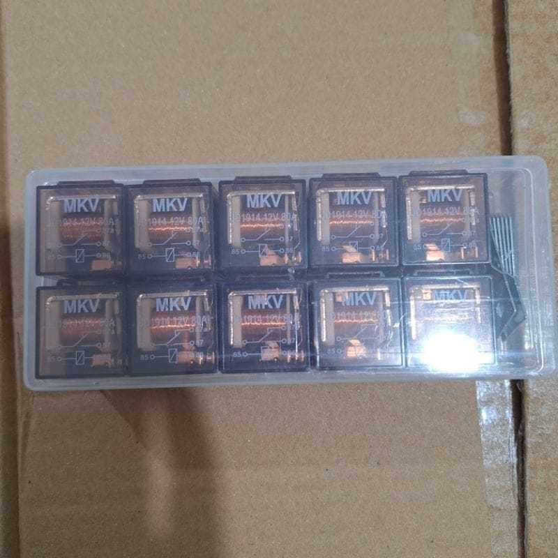 [ BLESSING RACING MOTORCYCLE ] (5 ขา) TRANSPARENT HORN RELAY 5 LEGS 12 VOLT 80 CAMPERE UNIVERSAL (5 