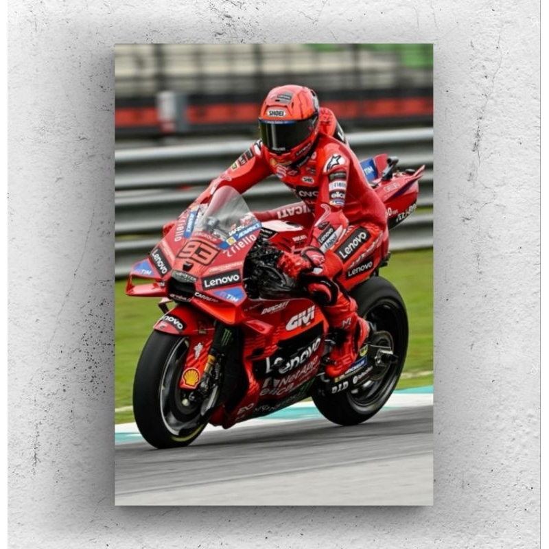 Marq Marquez ducati lenovo wall Poster ขนาด A3+ สูง 48cm กว้าง 32cm