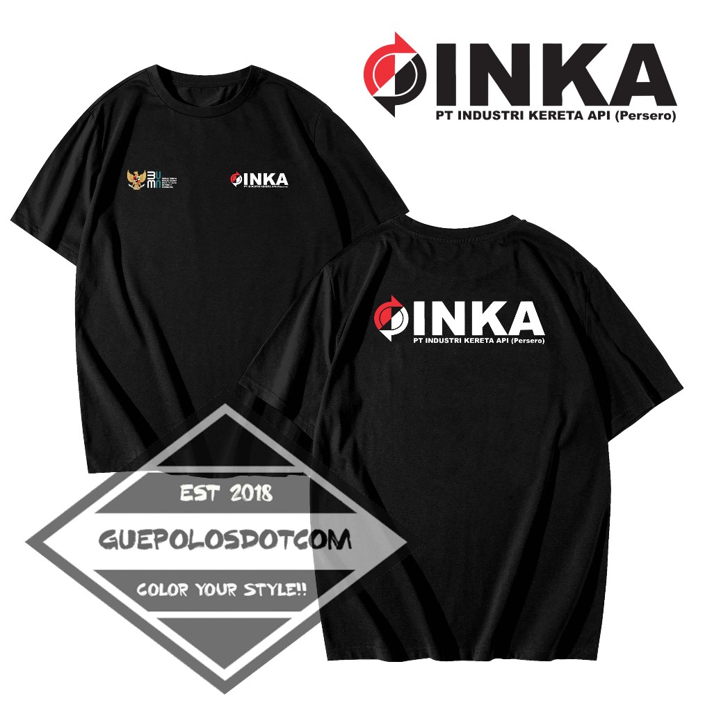 เสื้อยืด INKA/PT INDUSTRAN TRAIN (Persero) - เสื้อยืด Cool BUMN INKA PT Industrial TRAIN (Persero) -