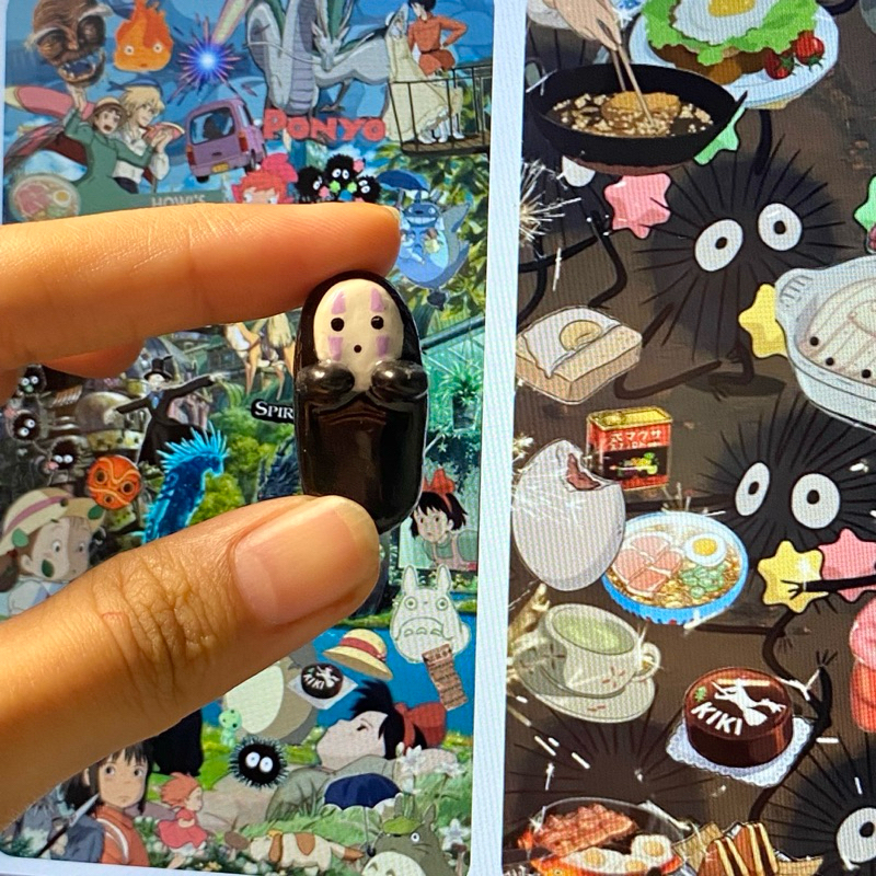ตัวละคร Hipper Phone Ghibli | ดินน้ํามันแอร์ดรายทํามือ (ปรับแต่งได้)