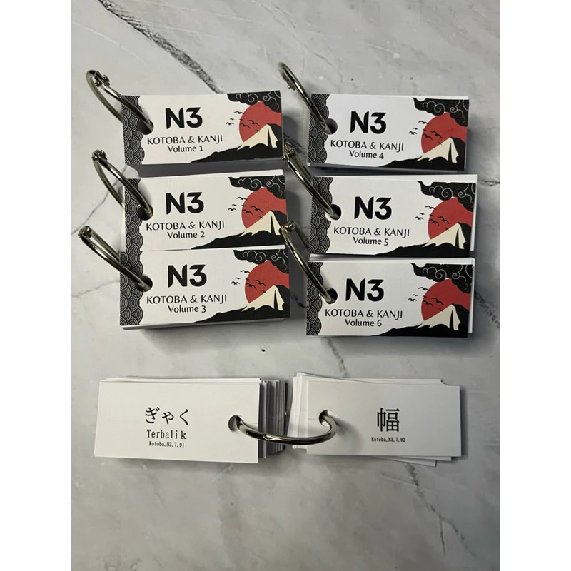 JAPANESE KANJI FLASHCARD N3 (780 คันจิ)