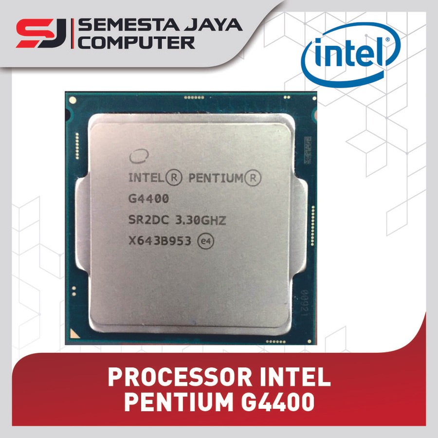 INTEL G4400 PROCESSOR TRAY SOCKET LGA 1151 3.3GHz SKYLAKE PROCESSOR