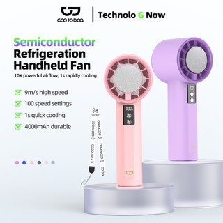 Goojodoq Kipas Turbo GFS006 High-speed 100 Gear mendinginkan Wind kipas angin Digital Display fan
