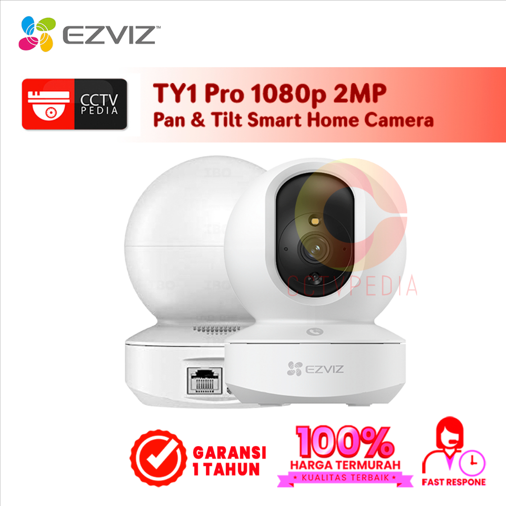 EZVIZ TY1 PRO กล้องวงจรปิดภายในบ้านอัจฉริยะในร่ม 2MP