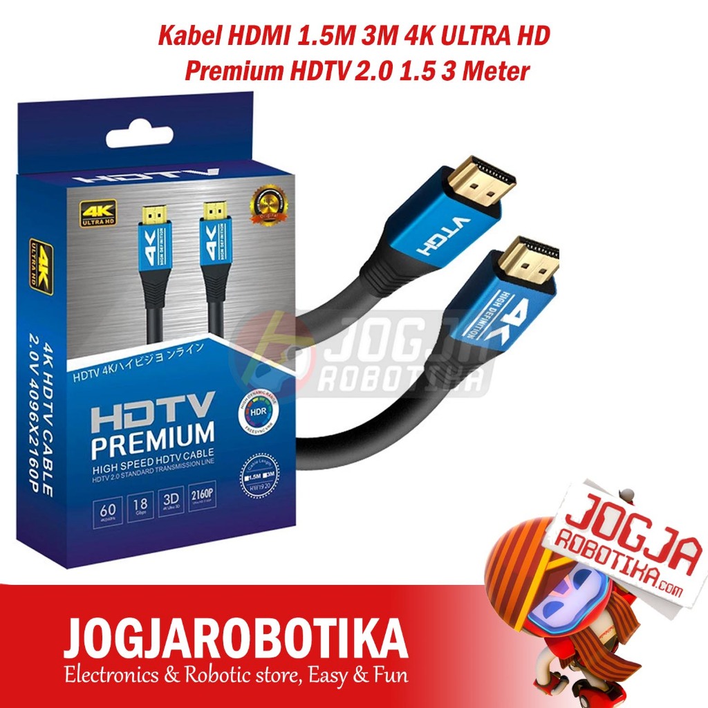 สาย HDMI 1.5M 3M 4K ULTRA HD Premium HDTV 2.0 V2.0 2.0V 1.5 3 เมตร