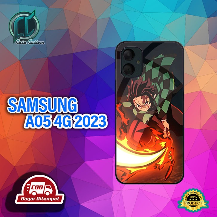 เคส HP SAMSUNG A05 4G 2023 ใช้ได้กับโทรศัพท์ทุกประเภท ยัง [TANJIRO ANIME Motif] _เคสเงาล่าสุด _เคสแบ