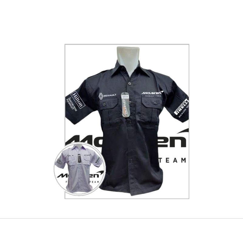 KEMEJA Mclaren Renault F1 เสื้อเครื่องแบบยานยนต์