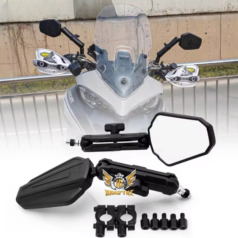 Enduro Double Take Adventure Mirror กระจกออฟโรดแบบปรับได้ Anti-Break Mirrot Universal WR155 WR250 YZ