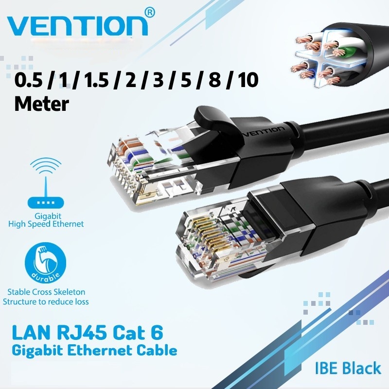 UTP RJ45 RJ 45 Vention IBE Cat 6 Cat6 1.5 3 5 10 15 20 25 ม. เมตรสาย Lan