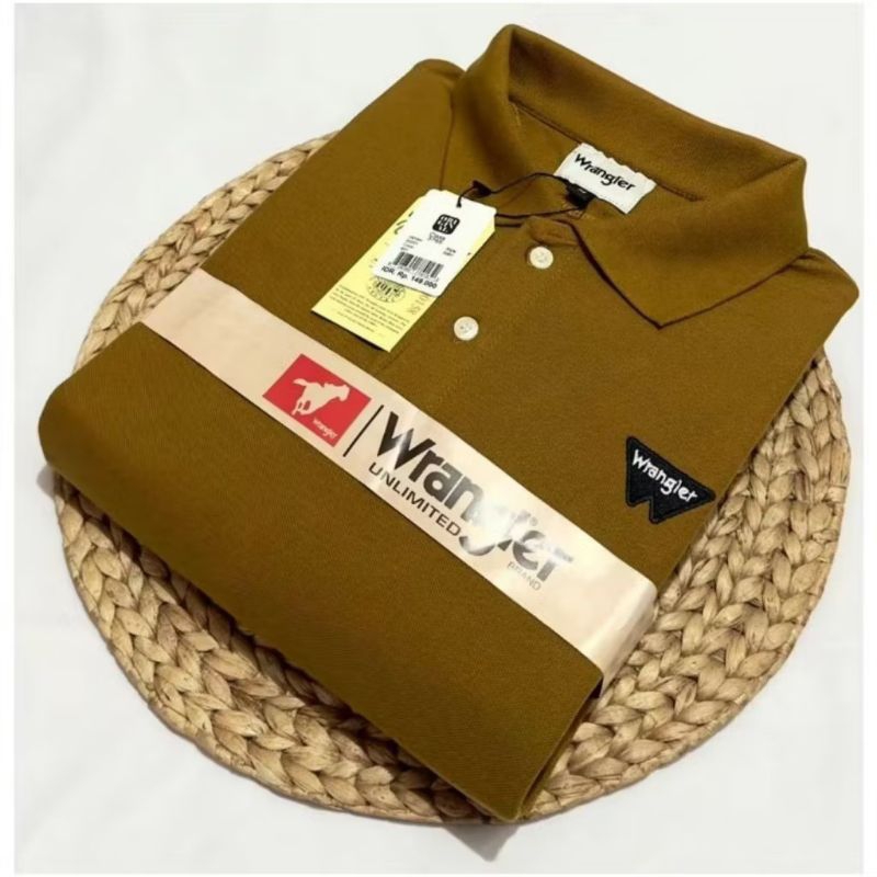 KATUN Wrangler ปัก Distro เสื้อโปโล / พรีเมี่ยม Wrangler เสื้อโปโลคอปกแขนสั้นผ้าฝ้ายวัสดุ ML XL 2XL 3XL