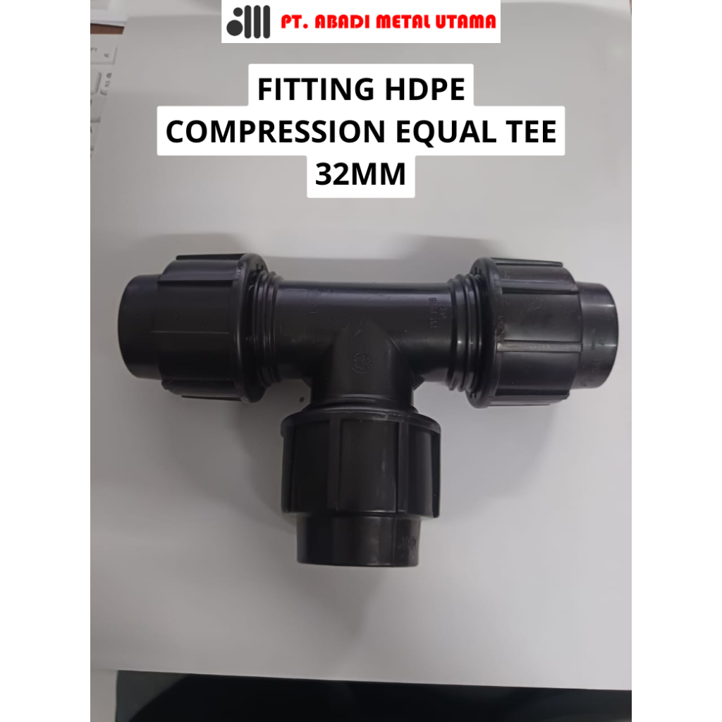 HDPE COMPRESSION EQUAL TEE HDPE FITTING 1 INCH (32MM)
