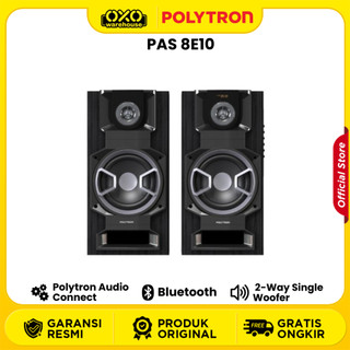 POLYTRON Speaker Aktif 8 Inch PAS 8E10 Bluetooth Speaker System 2-Way Single Woofer Garansi Resmi