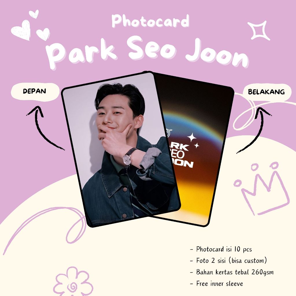 (10 ชิ้น) PHOTOCARDS PARK SEO JOON