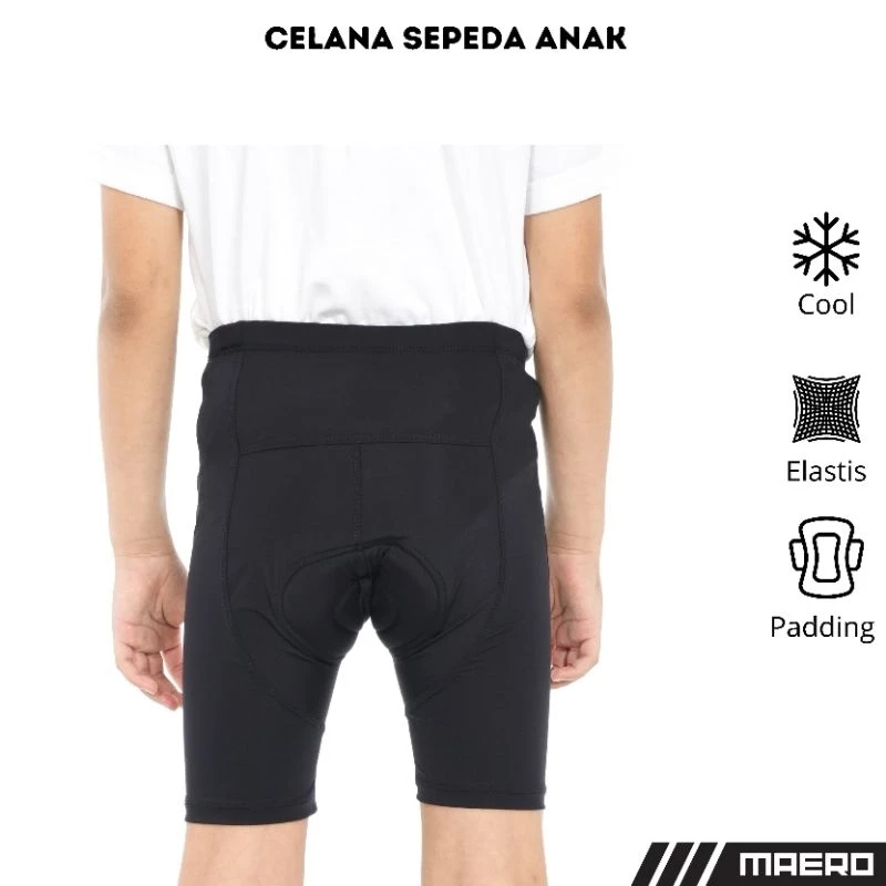 MAERO กางเกงปั่นจักรยานเด็ก unisex กางเกงปั่นจักรยานเด็ก กางเกงปั่นจักรยาน Padding สําหรับเด็ก