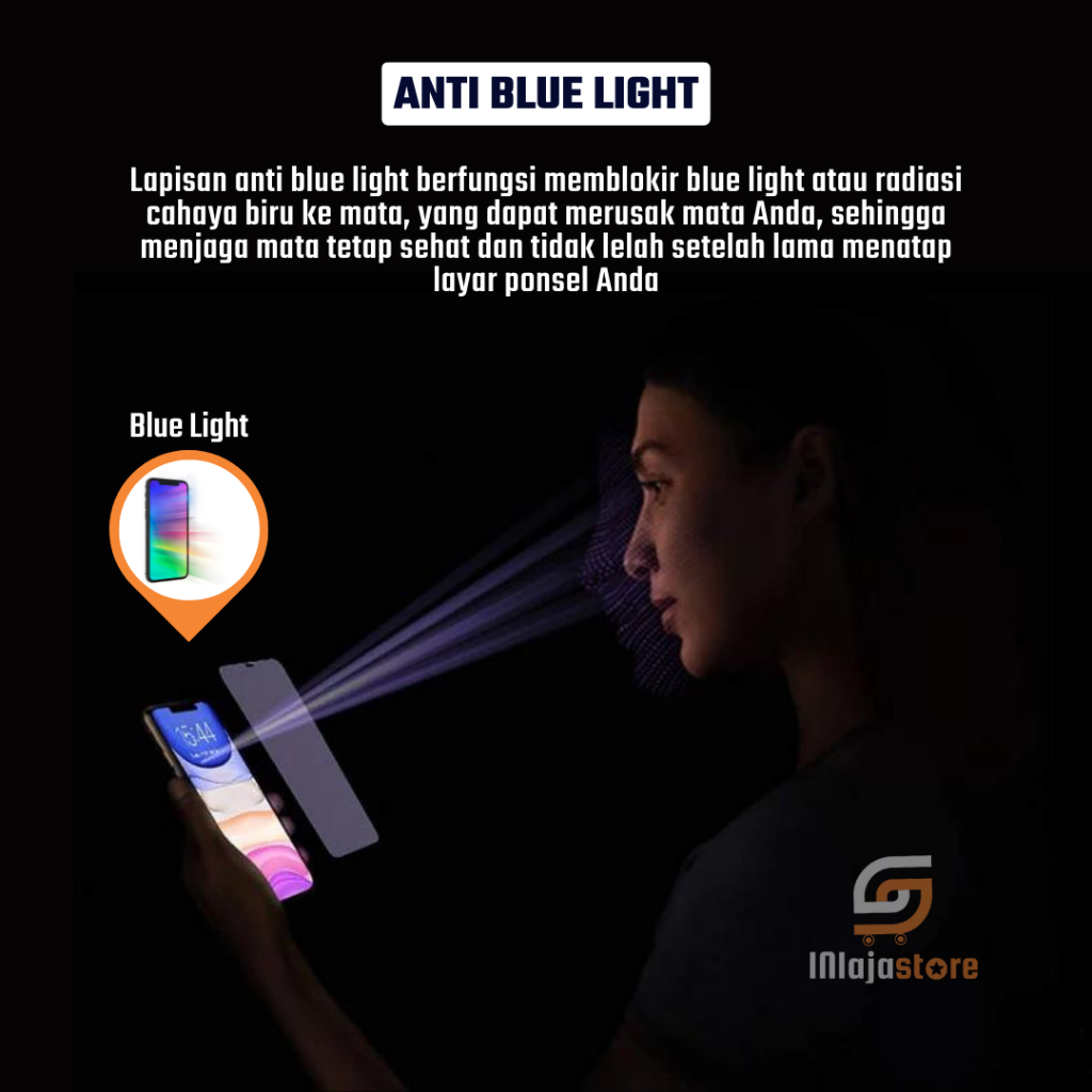 LAYAR กระจกนิรภัยป้องกันแสงสีฟ้า ZTE nubia A56 A36 V70 Max V70 Design V70 NFC V60 Design V60 NFC Music NFC Neo 5G Neo 2 5G Neo 3 5G Neo 3 GT 5G Focus 2 5G Pro ป้องกันรังสีรอยขีดข่วนแบบเต็มหน้าจอป้องกัน - รูปที่ 6