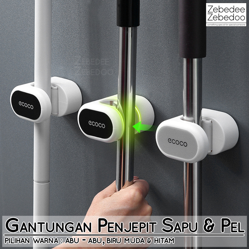 GANTUNGAN Zebee Zebedoo - ที่วางไม้กวาดและไม้ถูพื้น Ecoco