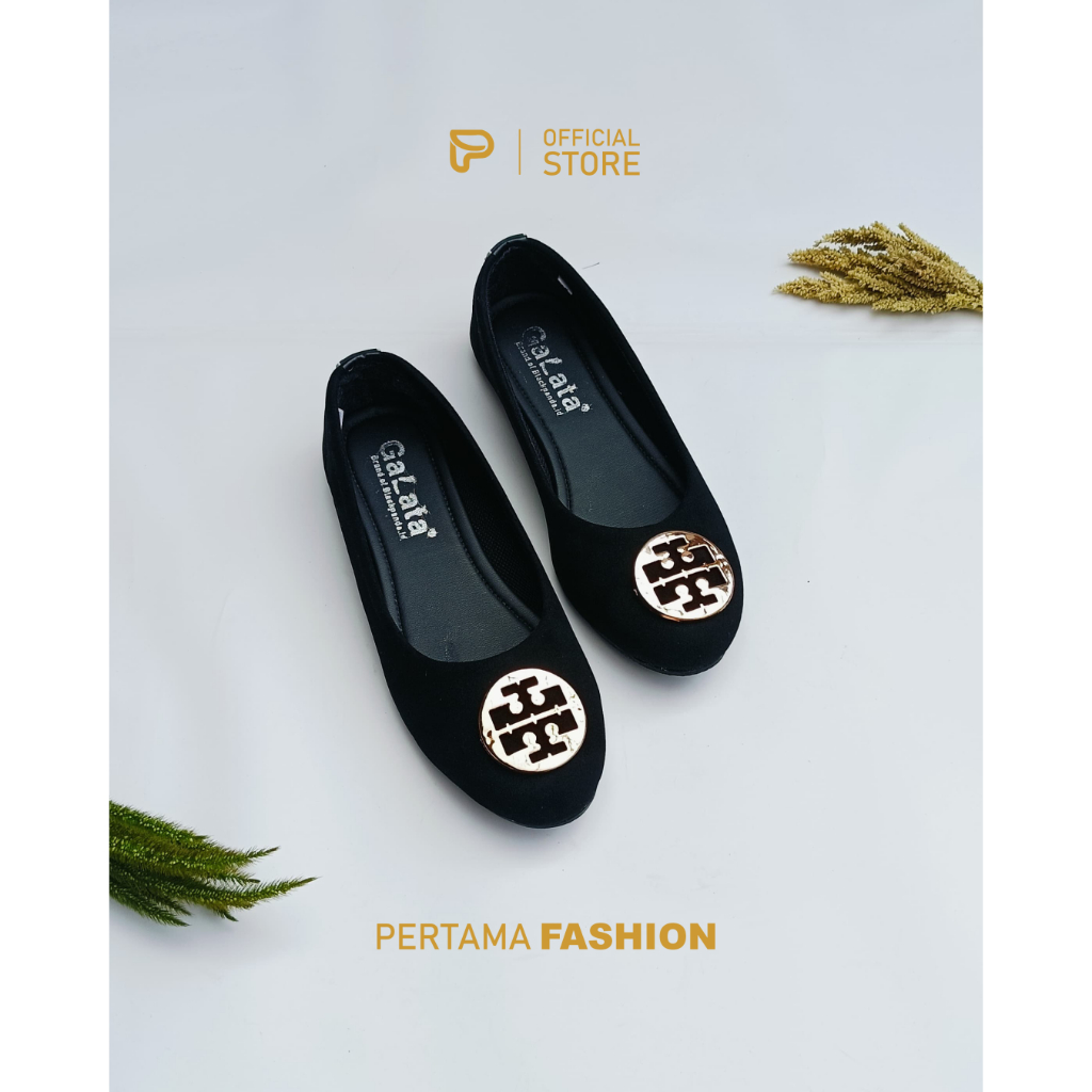 รองเท้าผู้หญิงทรงกลม Blackpanda Lake / รองเท้าส้นแบนผู้หญิง Round Lake / รองเท้าส้นแบน Blackpanda สว