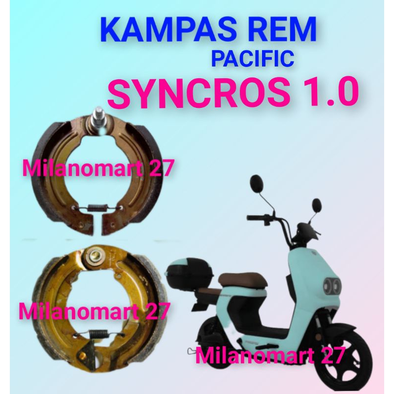ผ้าเบรค Pacific Syncros 1.0 PACIFIC SYNCROS 1.0 ผ้าเบรคจักรยานไฟฟ้า