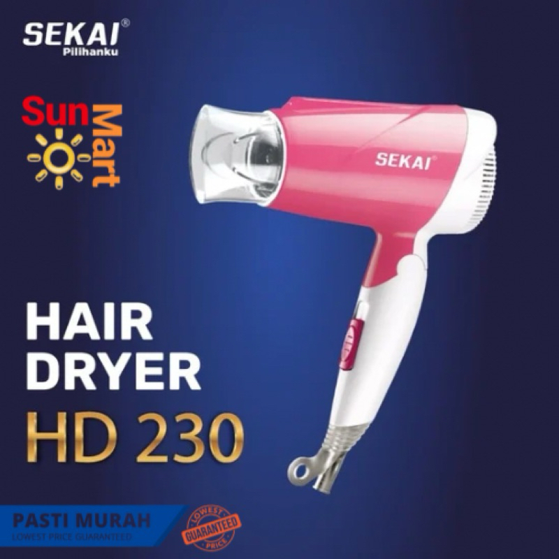 เครื่องเป่าผม SEKAI เครื่องเป่าผมวัตต์ต่ํา HD 230