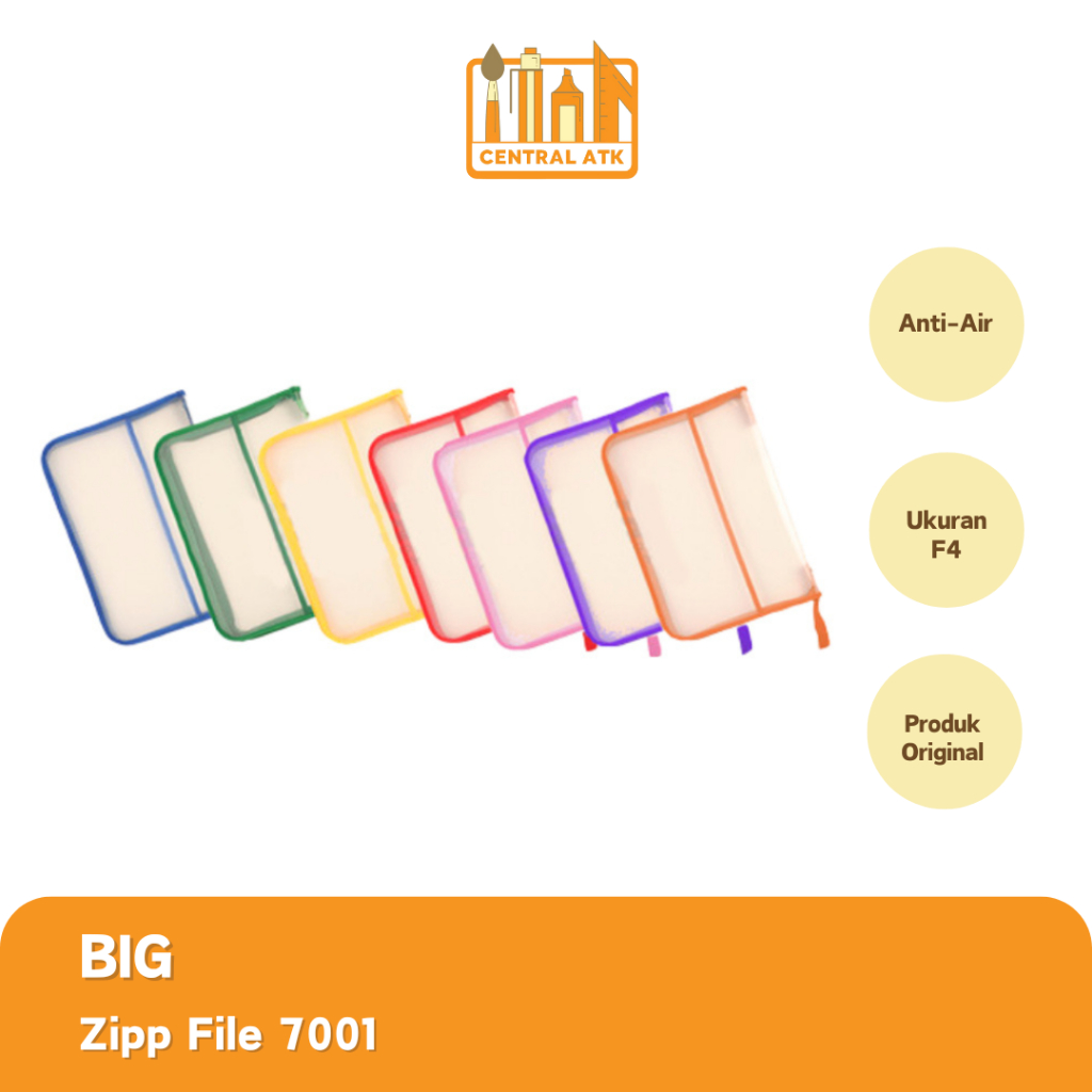 ZIPP FILE / ZIPPER BAG / DOCUMENT MAP BIG 7001 JUMBO ZIPPER