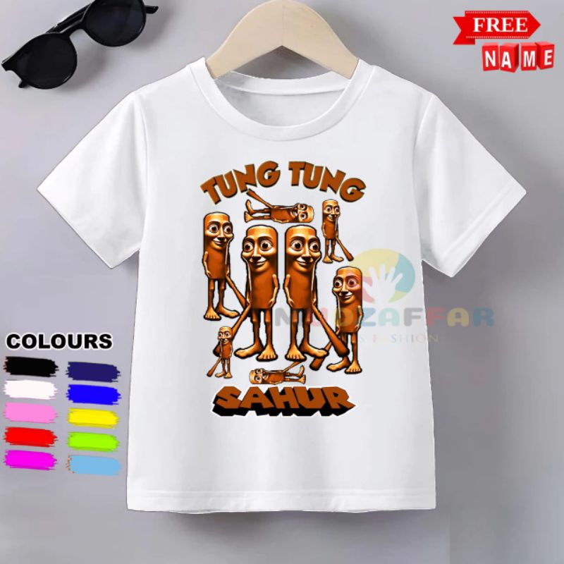 เสื้อยืด CHILDRENS TUNG TUNG SAHUR CHILDRENS เสื้อยืด TUNG TUNG SAHUR