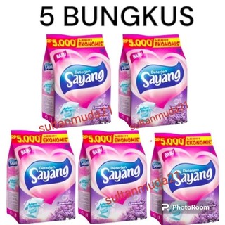 ( PAKET 5 PACK ) detergen sayang bubuk kemasan Rp.5000