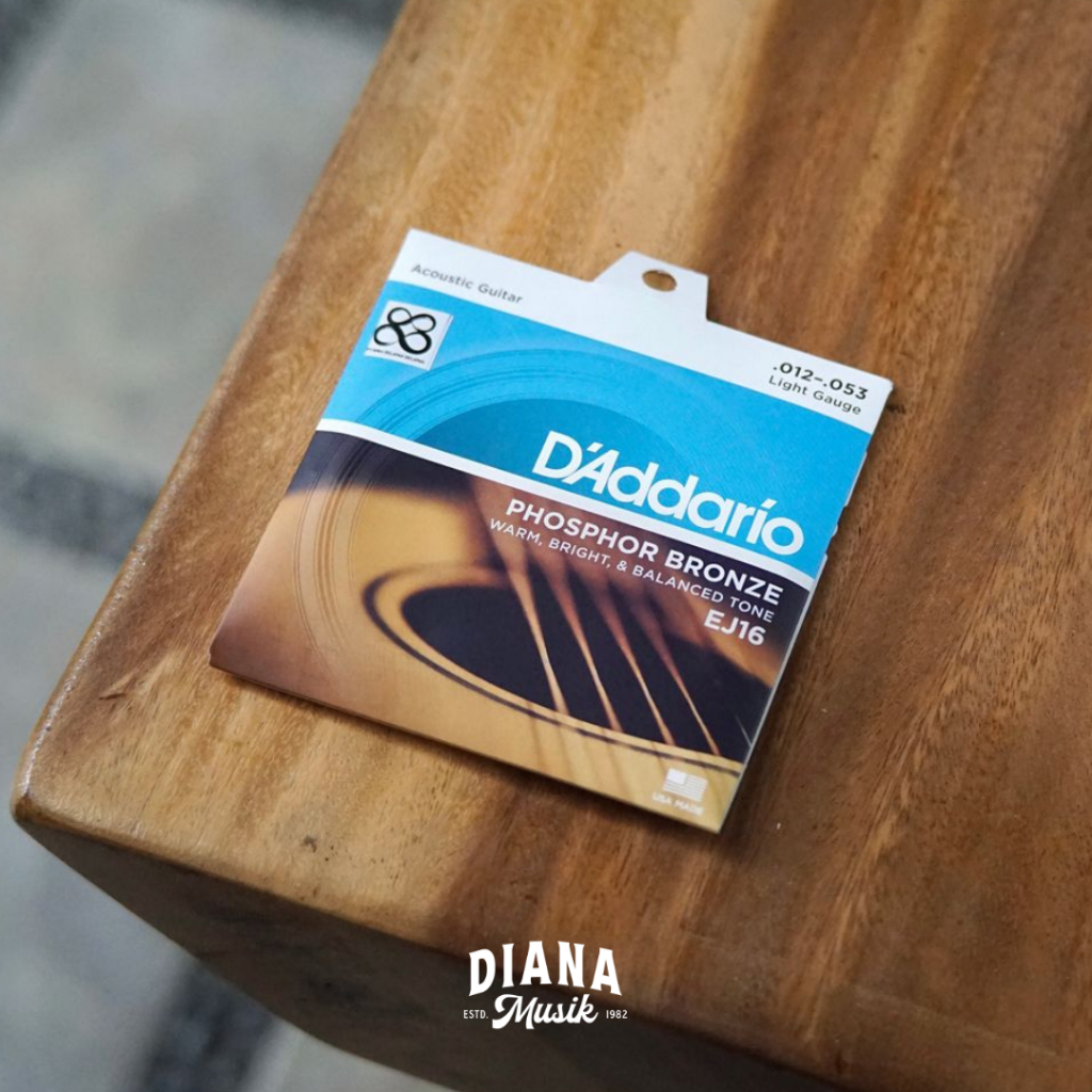 D'ADDARIO DAddario EJ-16 / EJ16 / EJ 16 Phospor Bronze สายกีต้าร์โปร่ง