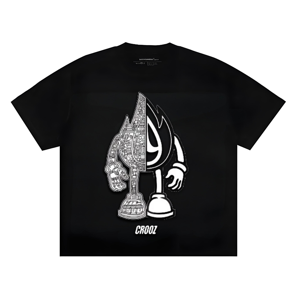 KATUN เสื้อยืดผ้าฝ้ายผู้ชาย 24s Comb - เสื้อยืดคอกลมผู้ชาย - เสื้อยืดผู้หญิงสีทึบ - ลาย Fire Fairy-5