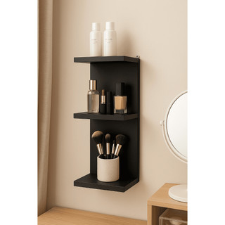 Bisa COD Rak Dinding Tempel 4 Tingkat Aesthetic Minimalis | Rak Kosmetik Make Up Skincare Kayu Vintage Shabby Elegan | Rak Gantung Sudut Pojok Serbaguna Hiasan Dinding Kamar Dapur | Furniture Rumah Rak Multifungsi Tempel Sekat Praktis