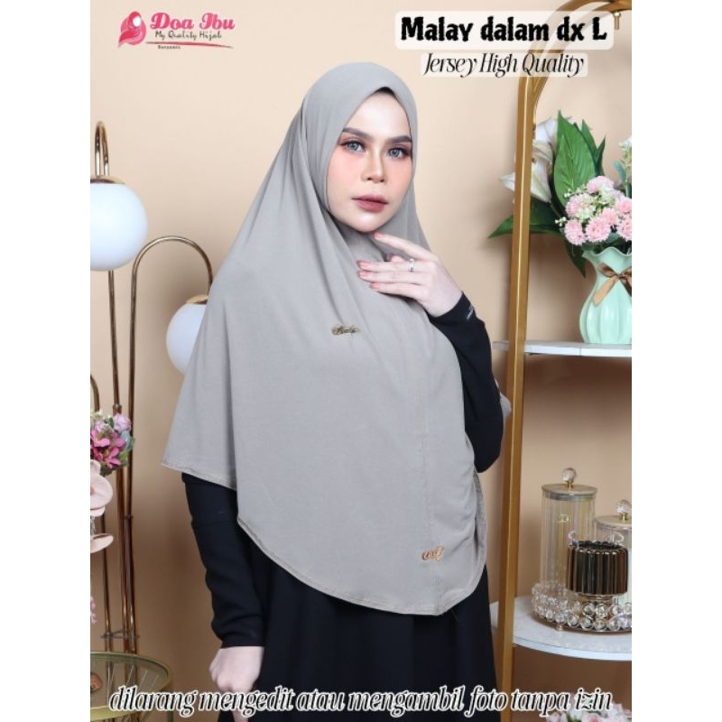 MOTHERS PRAYER - MALAY NON-PET HIJAB ไซส์ L JERSEY HQ by DOA IBU HIJAB